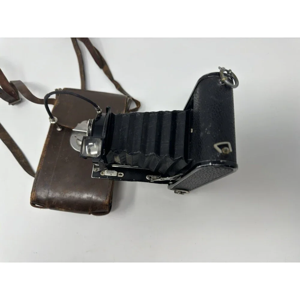 ORIONWERK PLATE CAMERA W/Leather Case Antique (Nonfunctional /For parts)